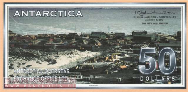 Antarctica - 50  Dollars - private issue (#012_UNC)
