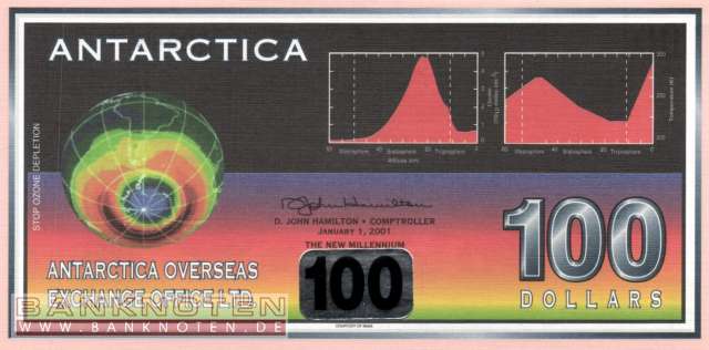 Antarctica - 100  Dollars - private issue (#013_UNC)