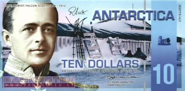 Antarctica - 10  Dollars - Privatausgabe (#024_UNC)