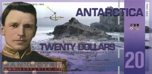 Antarctica - 20  Dollars - Privatausgabe (#025_UNC)