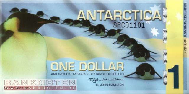 Antarctica - 1  Dollar - Privatausgabe (#028_UNC)