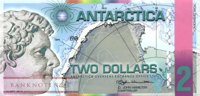Antarctica - 2  Dollars - Privatausgabe (#031_UNC)