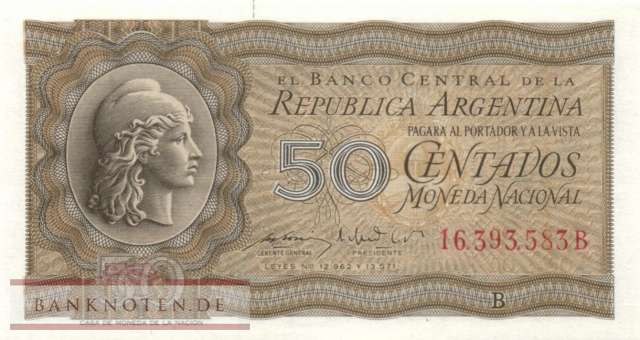 Argentina - 50  Centavos (#261-1_UNC)
