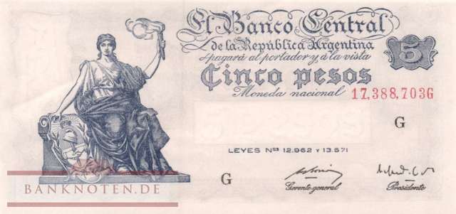 Argentinien - 5  Pesos (#264c-U2_AU)