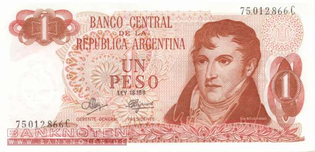 Argentinien - 1  Peso (#287-3-C_UNC)