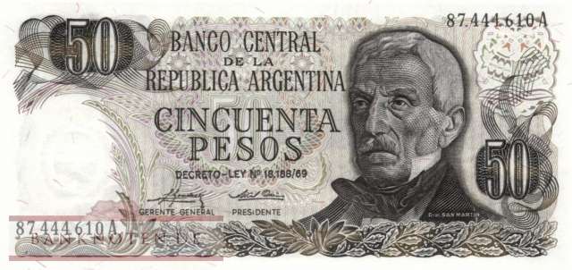 Argentina - 50  Pesos (#296-2-A_UNC)