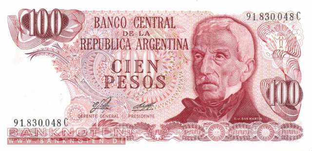 Argentina - 100  Pesos (#302a-C_UNC)
