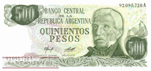 Argentina - 500  Pesos (#303a-2-A_UNC)