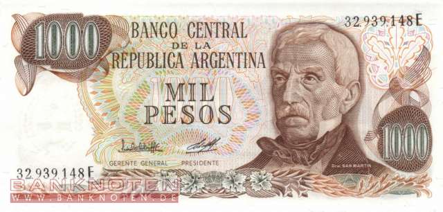 Argentina - 1.000  Pesos (#304b-2-E_UNC)