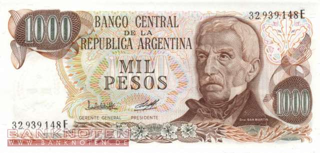 Argentina - 1.000  Pesos (#304b-E-U2_UNC)