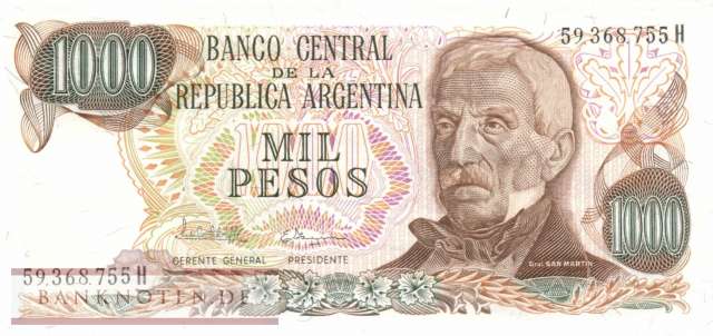 Argentina - 1.000  Pesos (#304d-1-H_UNC)