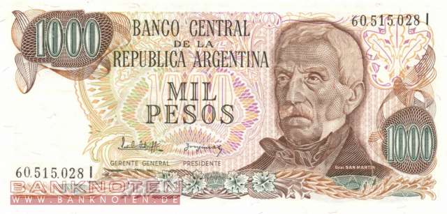 Argentinien - 1.000  Pesos (#304d-2-I_UNC)