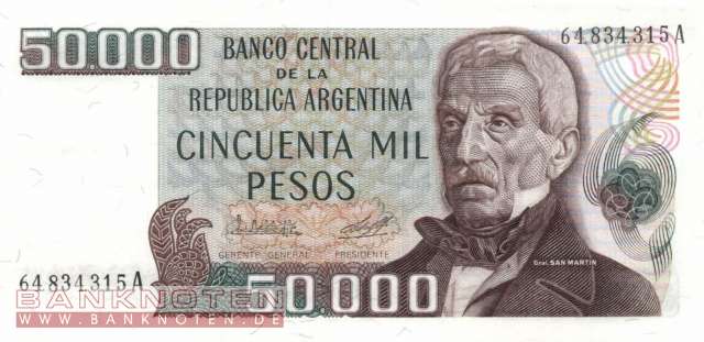 Argentinien - 50.000  Pesos (#307-U1_UNC)