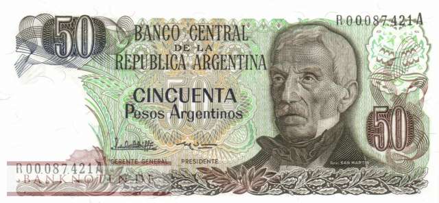 Argentina - 50  Pesos Argentinos - Replacement (#314aR-U2_UNC)