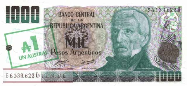 Argentina - 1  Austral (#320_UNC)