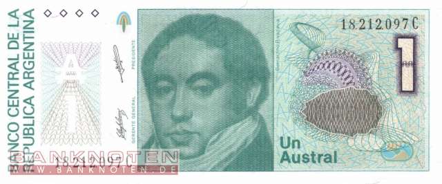 Argentinien - 1  Austral (#323b-2-C_UNC)