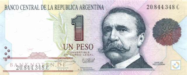 Argentinien - 1  Peso (#339b-C_UNC)