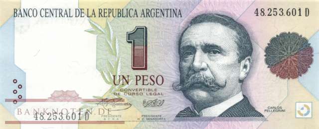 Argentinien - 1  Peso (#339b-D_UNC)
