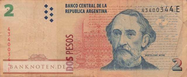 Argentina - 2  Pesos (#352-2-E_VG)