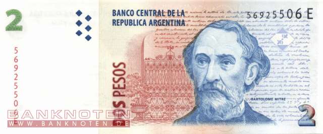 Argentina - 2  Pesos (#352-3-F_UNC)