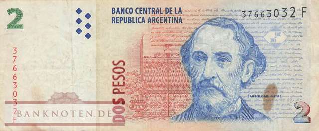 Argentina - 2  Pesos (#352-3-F_F)