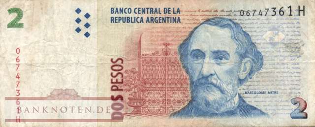 Argentina - 2  Pesos (#352-4-2-H_F)