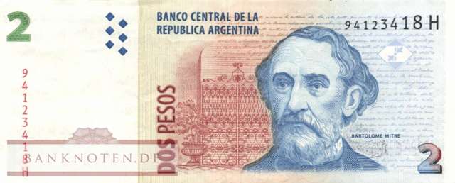 Argentina - 2  Pesos (#352-4-2-H_VF)