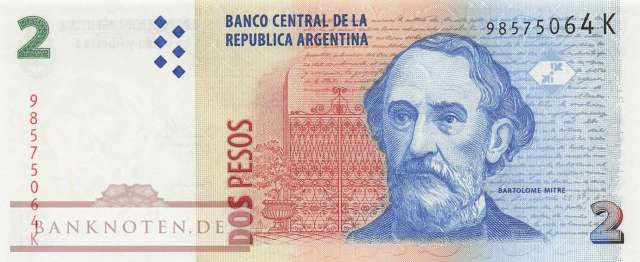 Argentina - 2  Pesos (#352-7-K_UNC)