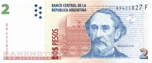 Argentina - 2  Pesos (#352-F_UNC)