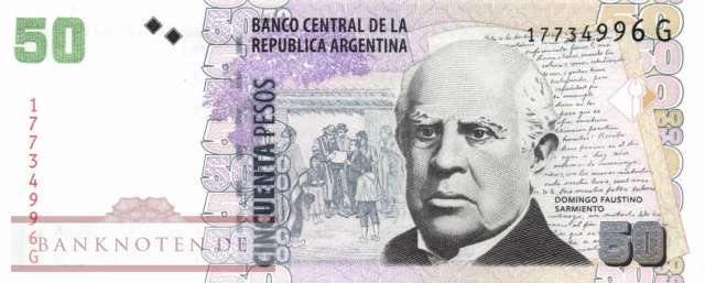 Argentinien - 50  Pesos (#356-6-G_UNC)