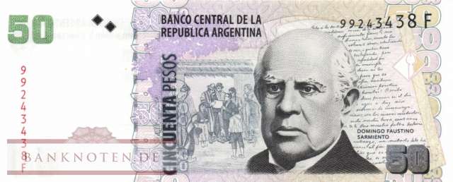 Argentinien - 50  Pesos (#356-F-U2_UNC)