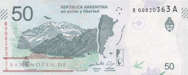 Argentinien - 50  Pesos - Ersatzbanknote (#363-A-R-2_UNC)