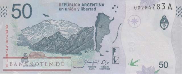 Argentinien - 50  Pesos (#363-A_UNC)