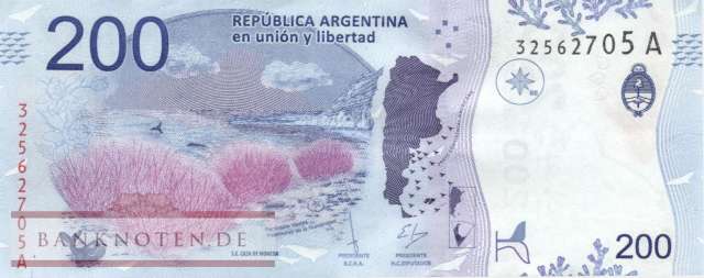 Argentina - 200  Pesos (#364-A_UNC)