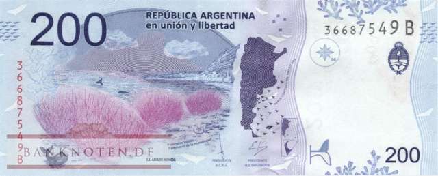 Argentinien - 200  Pesos (#364-B_UNC)