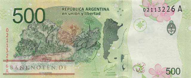 Argentina - 500  Pesos (#365-A_UNC)