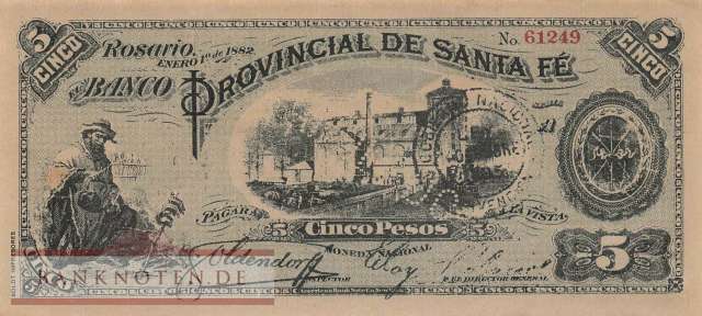 Argentina - 5  Pesos - advertisment banknote (#996_UNC)