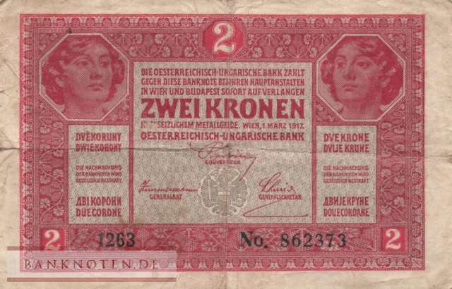 Austria - 2  Kronen (#021_F)