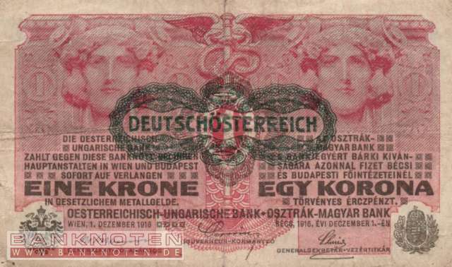 Österreich - 1  Krone (#049_F)