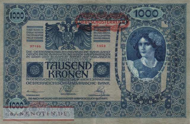 Austria - 1.000  Kronen (#060_VF)
