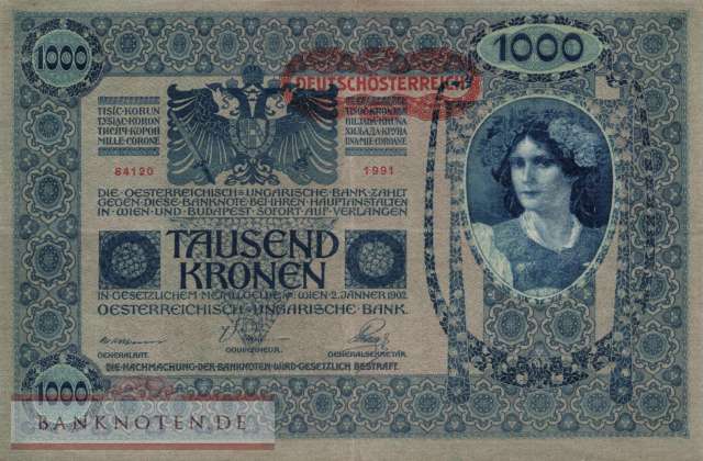 Austria - 1.000  Kronen (#060_XF)