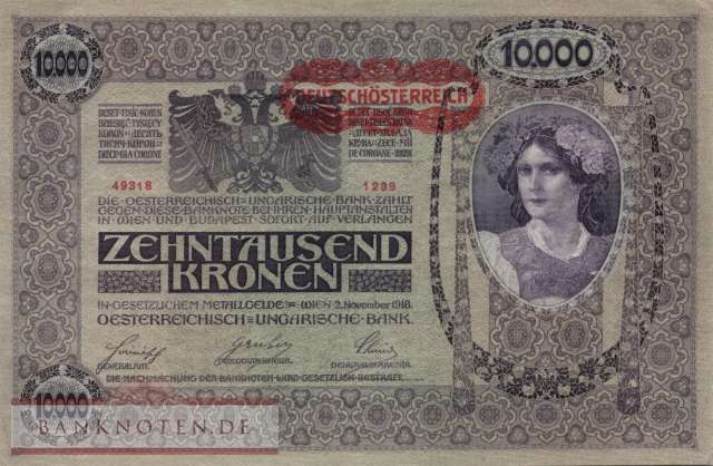 Österreich - 10.000  Kronen (#065_AU)