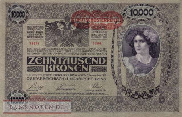 Austria - 10.000  Kronen (#065_XF)