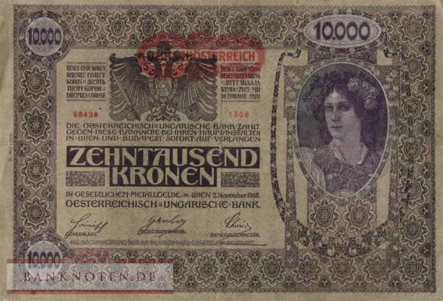 Austria - 10.000  Kronen (#066-2_F)