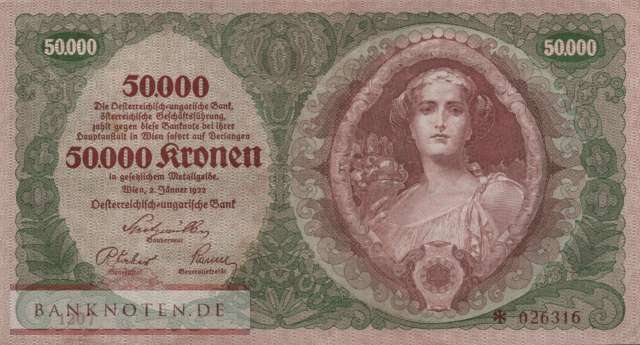 Österreich - 50.000  Kronen (#080-2_F)