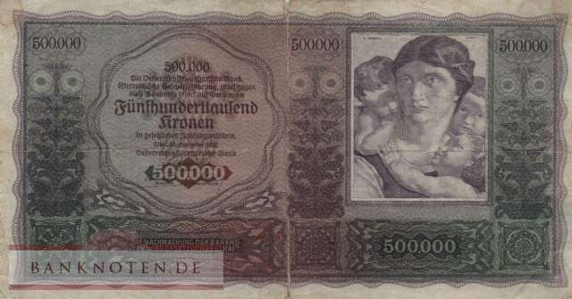 Austria - 500.000  Kronen (#084_VG)