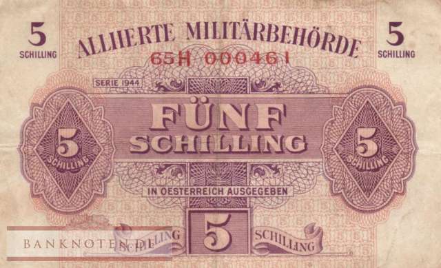 Österreich - 5  Schilling (#105_F)