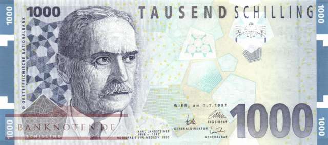 Austria - 1.000  Schilling (#155_UNC)