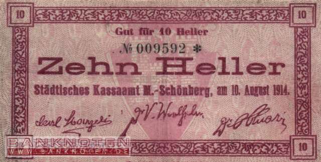 Mährisch Schönberg - 10  Heller (#KUK088a_VF)