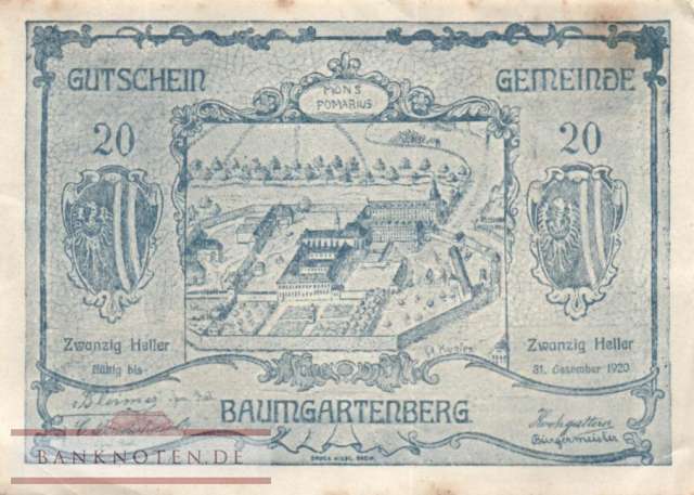 Baumgartenberg - 20  Heller (#NG0079b-1_XF)